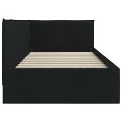 Lit avec des lumières à LED Crème 200 x 200 cm tissu 489577489577