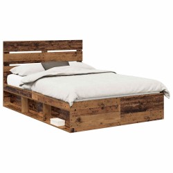 Cadre de lit Chêne fumé 70 x 190 cm Bois d'ingénierie 489582489582