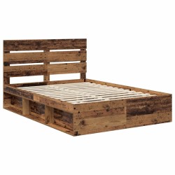 Cadre de lit Chêne fumé 70 x 190 cm Bois d'ingénierie 489582489582