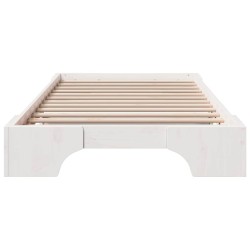 Cadre de lit Chêne fumé 135 x 190 cm Bois d'ingénierie 489584489584