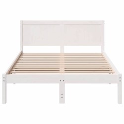 Cadre de lit Chêne fumé 135 x 190 cm Bois Ingénierie 489586489586