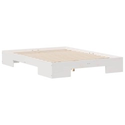 Cadre de lit Chêne fumé 135 x 190 cm Bois Ingénierie 489587489587