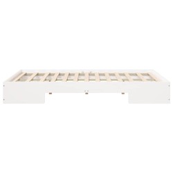 Cadre de lit Chêne fumé 135 x 190 cm Bois Ingénierie 489587489587