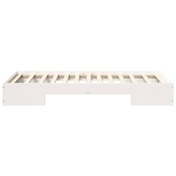 Cadre de lit Chêne fumé 135 x 190 cm Bois d'ingénierie 489598489598