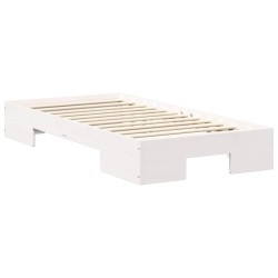 Cadre de lit Chêne fumé 135 x 190 cm Bois d'ingénierie 489598489598