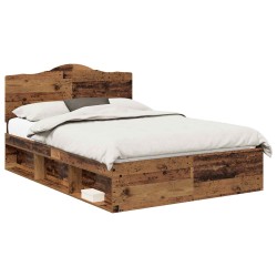 Cadre de lit Chêne fumé 90 x 200 cm Bois d'ingénierie 489600489600