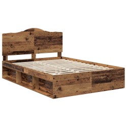 Cadre de lit Chêne fumé 90 x 200 cm Bois d'ingénierie 489600489600