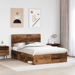 Cadre de lit Chêne fumé 75 x 190 cm Bois d'ingénierie 489601489601
