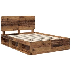 Cadre de lit Chêne fumé 75 x 190 cm Bois d'ingénierie 489601489601