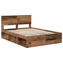 Cadre de lit Chêne fumé 75 x 190 cm Bois d'ingénierie 489603489603