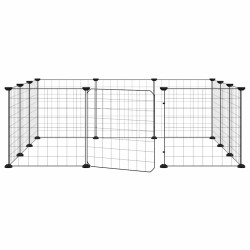 Clôture avec poteau Vert 1 x 100 m Acier et PVC 489627489627