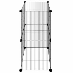 Clôture avec poteau Vert 1 x 100 m Acier et PVC 489632489632