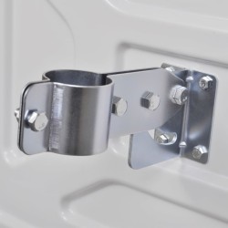 Poteau de clôture. Gris 50 x 1,5 m (maille 16 x 16 mm) 489834489834