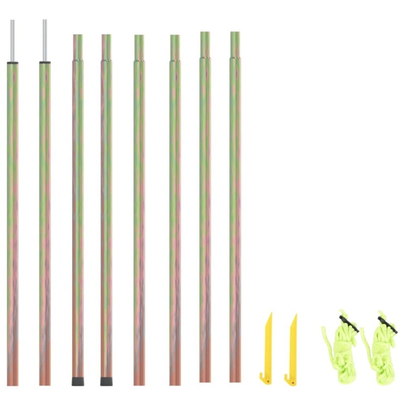 Poteau de clôture. Vert 100 x 1,6 m (treillis de 25 mm) 489839489839