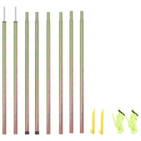 Poteau de clôture. Vert 100 x 1,6 m (treillis de 25 mm) 489839489839