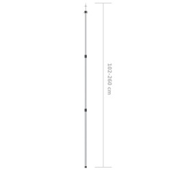 Poteau de clôture. Vert 100 x 1,5 m (maille de 25 mm) 489840489840