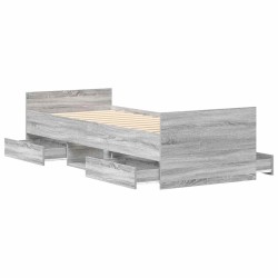 Ensemble à manger de jardin 5 pcs coussins gris résine tressée 489855489855