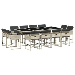 Ensemble à manger de jardin 4 pcs coussins Bois acacia 489891489891