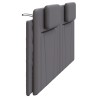 Cadre de lit Gris Sonoma 100 x 200 m Bois d'ingénierie 491136491136