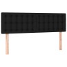  Tête de lit à LED Noir 144x5x78/88 cm Tissu 