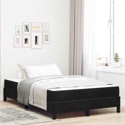 Cadre de lit d'angle avec matelas 2 pcs Crème Velours 491338491338