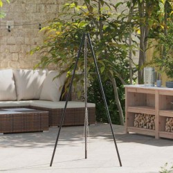 Salon de jardin avec coussins 9 pcs beige résine tressée 491699491699