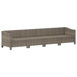 Salon de jardin avec coussins 7 pcs beige résine tressée 491705491705