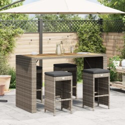 Salon de jardin avec coussins 8 pcs beige résine tressée 492308492308