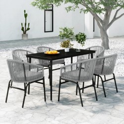 Salon de jardin avec coussins 8 pcs noir résine tressée acacia 492310492310