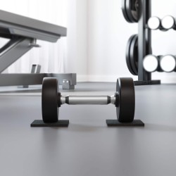 Salon de jardin avec coussins 6pcs marron résine tressée acacia 492840492840