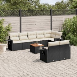Salon de jardin avec coussins 7 pcs gris résine tressée 493663493663
