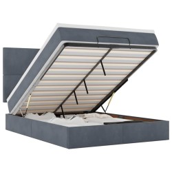 Salon de jardin 10 pcs Noir Bois de pin massif 493677493677