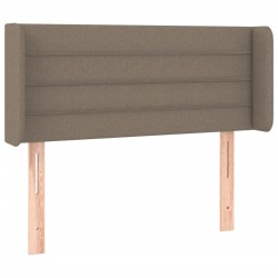  Tête de lit à LED Taupe 93x16x78/88 cm Tissu 