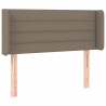 Tête de lit à LED Taupe 93x16x78/88 cm Tissu 