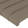  Tête de lit à LED Taupe 93x16x78/88 cm Tissu 