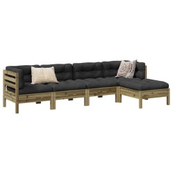 Ensemble de salle à manger pour jardin 9 pcs Noir 493807493807