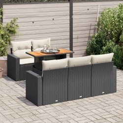 Ensemble de salle à manger pour jardin 9 pcs Noir 493832493832