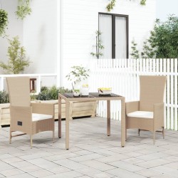 Ensemble de salle à manger pour jardin 9 pcs Gris polyrotin 493894493894