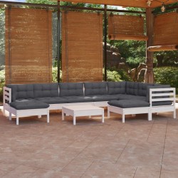 Ensemble de salle à manger pour jardin 9 pcs Noir 493908493908
