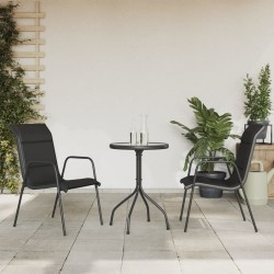 Ensemble de salle à manger pour jardin 9 pcs Gris polyrotin 493950493950
