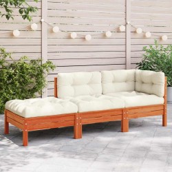 Ensemble de salle à manger pour jardin 9 pcs Beige polyrotin 493965493965
