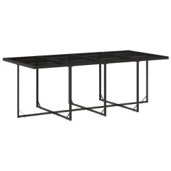 Ensemble de salle à manger pour jardin 9 pcs Gris clair 493977493977