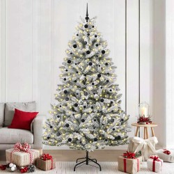 Ensemble de salle à manger pour jardin 7 pcs Gris polyrotin 494175494175