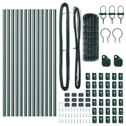 Ensemble de salle à manger pour jardin 7 pcs Noir 494210494210