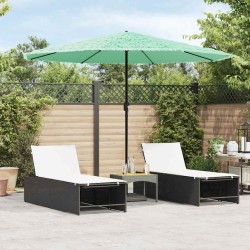 Ensemble de salle à manger pour jardin 5 pcs Vert Aluminium 494291494291
