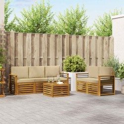 Ensemble de salle à manger pour jardin 5 pcs Marron polyrotin 494462494462