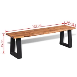 Ensemble de salle à manger pour jardin 5 pcs Noir 494490494490