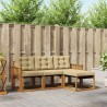 Salon de jardin avec coussins 9 pcs beige résine tressée 494584494584