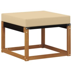 Salon de jardin avec coussins 9 pcs beige résine tressée 494584494584