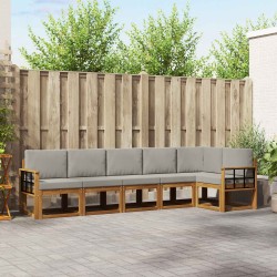 Ensemble de salle à manger pour jardin 5 pcs Marron et Noir 494640494640